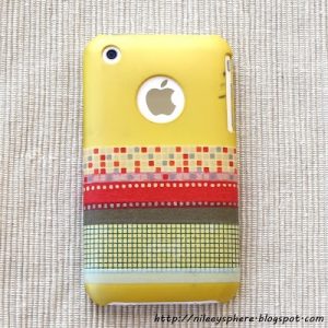 washi tape cell phone case cover diy