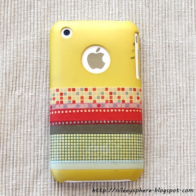 washi tape cell phone case cover diy