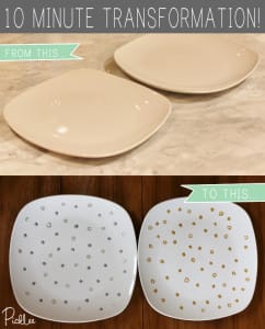 gold silver party platters 10 minute transformation