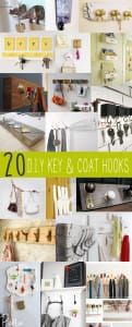 20 diy key coat hooks