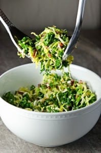 kale brussles sprout salad