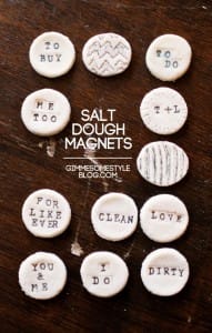 salt dough magnets