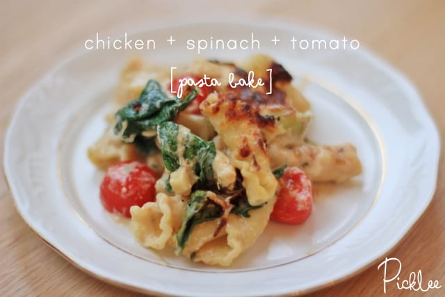 chicken-spinach-tomato-pasta bake-recipe-1