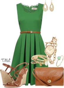 st pattys green dress