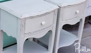 before after chalk paint nightstands dove grey2