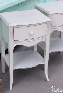 before after chalk paint nightstands dove grey4