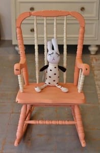 chalk painted chair kids