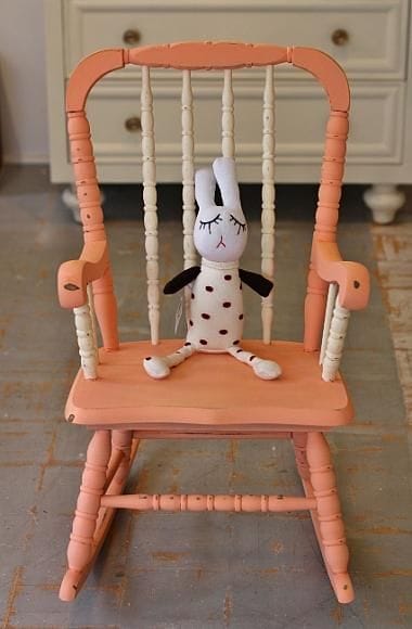 chalk painted chair-kids