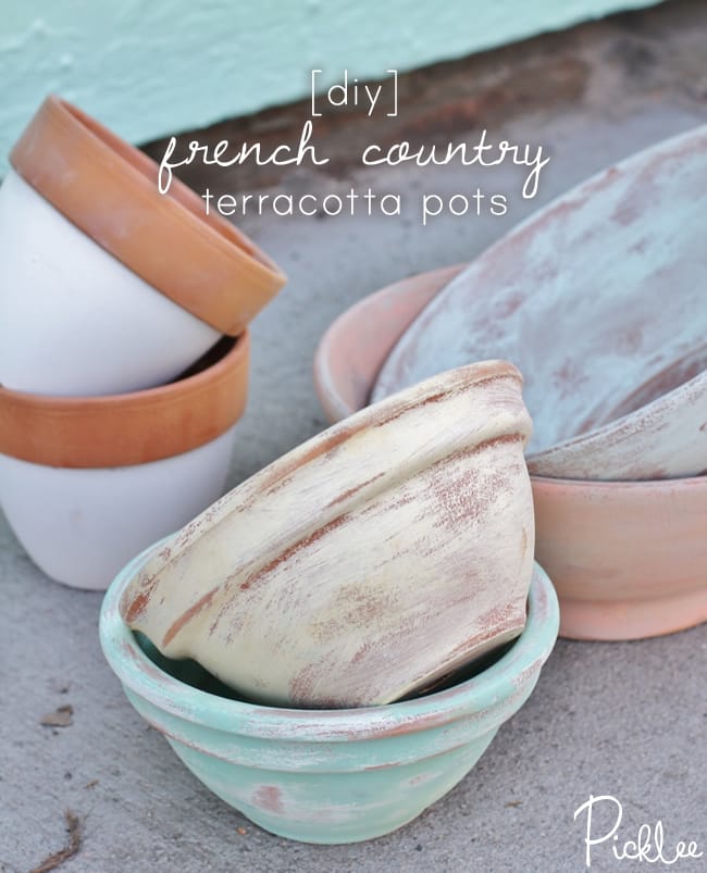 diy terracotta pots-chalk-paint-french-country