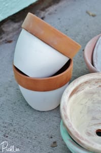 diy terracotta pots chalk paint french country2