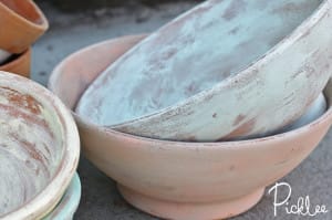 diy terracotta pots chalk paint french country3