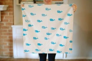 diy whale fabric
