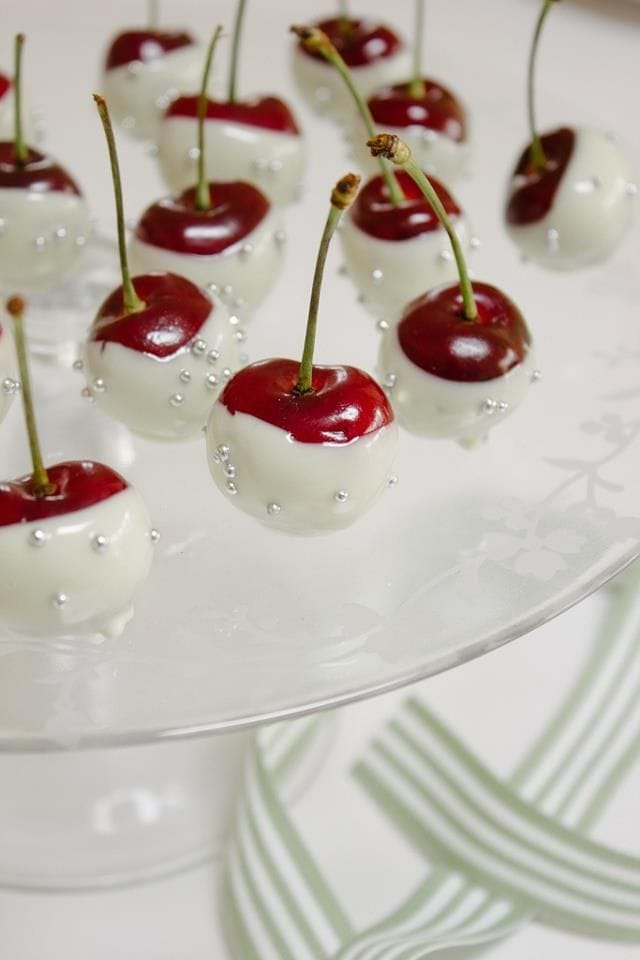 white chocolate covered cherries