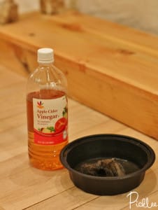 naturally age wood with vinegar