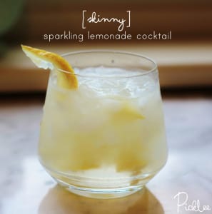 skinny sparkling lemonade cockail