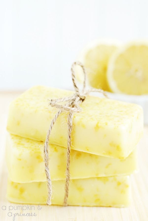 homemade lemon soaps