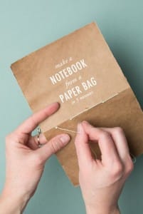 paper bag notebook
