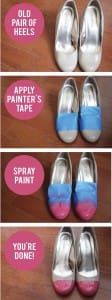 spray paint shoes