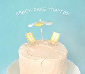 beach cake topper
