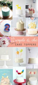 diy simple cake toppers
