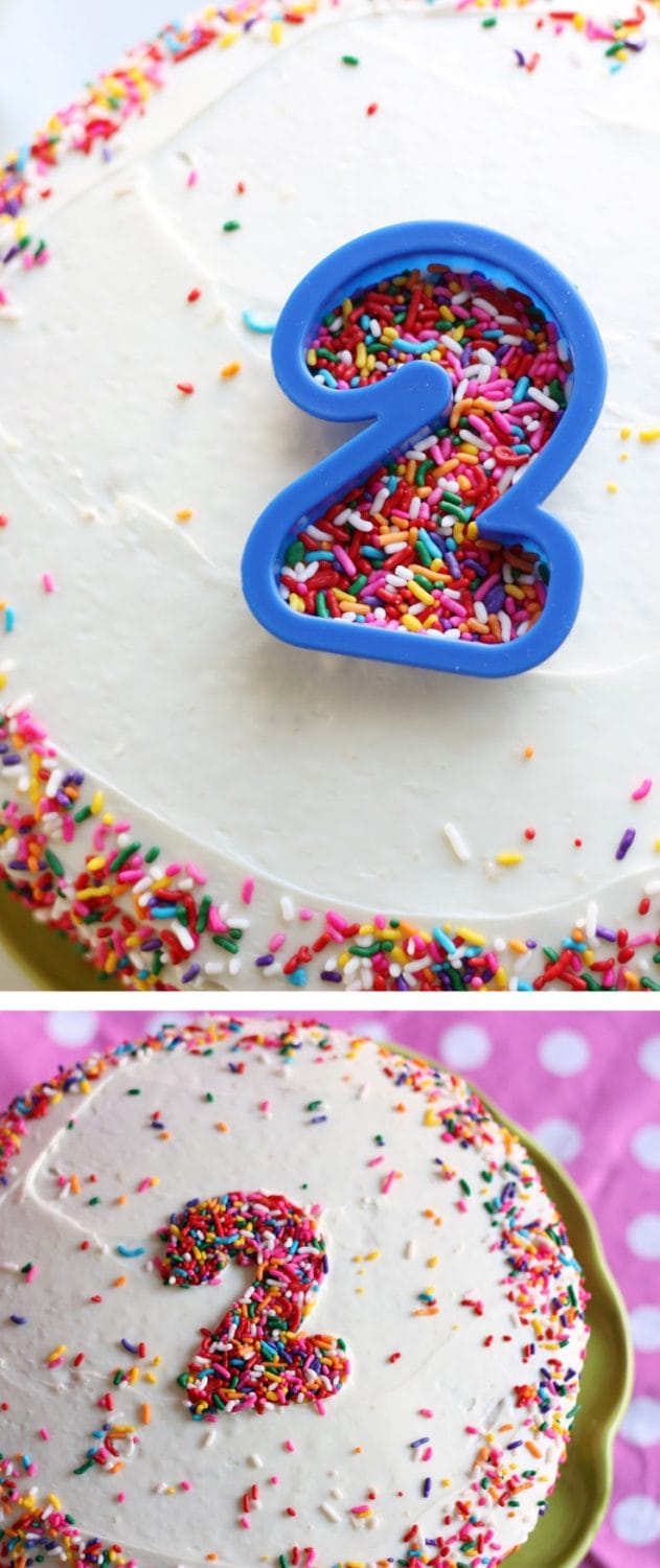 sprinkles cake topper