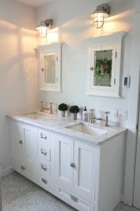 marble white coastal bathroom