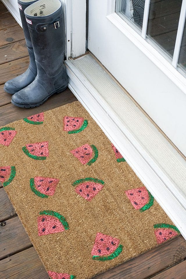 diy watermelon mat