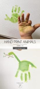 hand print animals toddler crafts 1