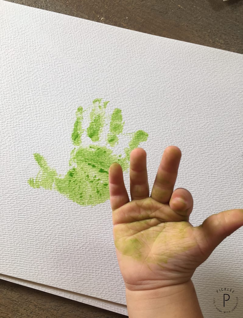 hand print art toddler crafts