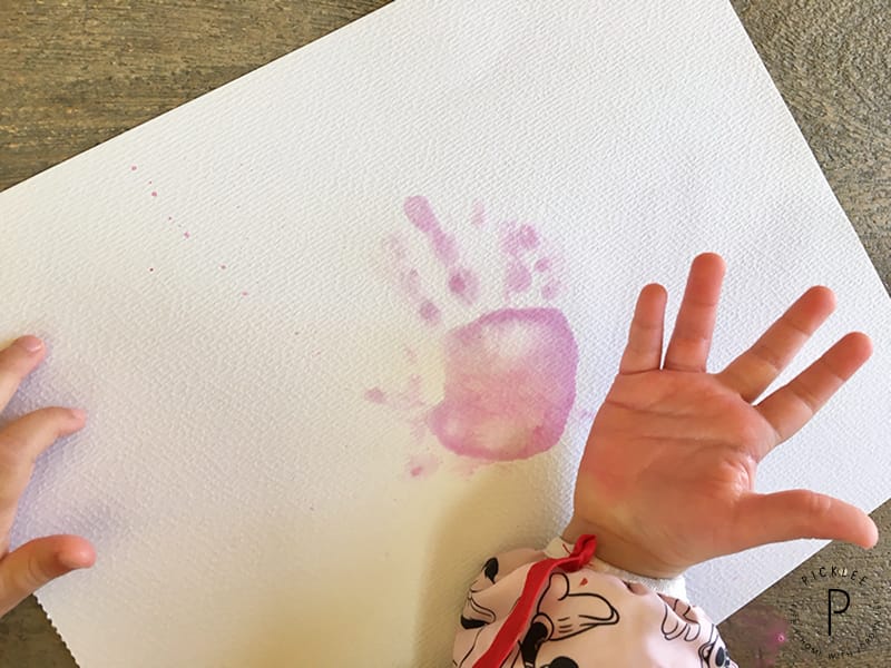 toddler handprint art
